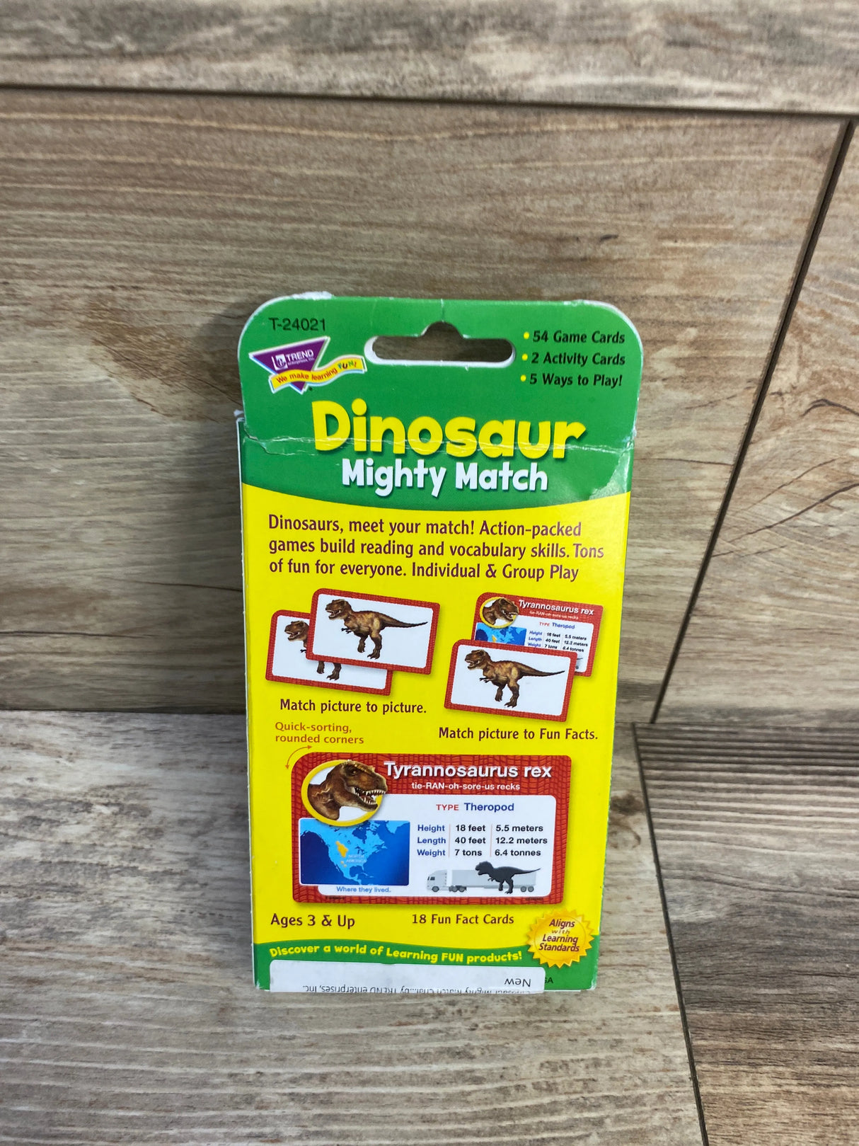 Trend Dinosaur Mighty Match Challenge Cards