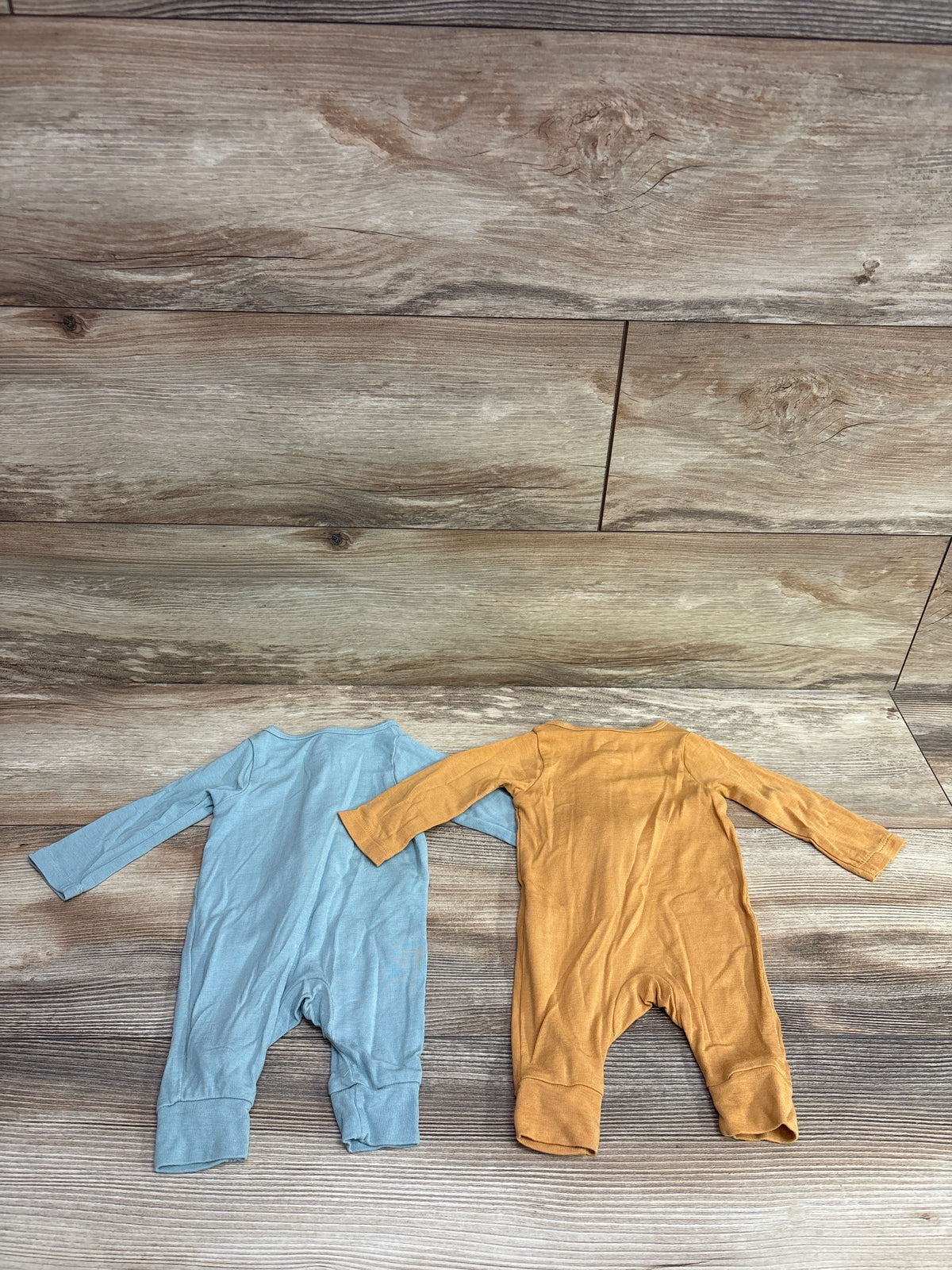 Cloud Island 2pc Footless Modal Sleepers Blue/Yellow sz Newborn