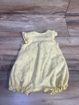 Carter's Sun Ruffle Shortie Romper Yellow sz Newborn
