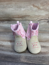Stepping Stones Cowgirl Crib Boots Pink sz 4c