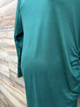Maternity Long Sleeve Ruched Bodycon Dress Green sz Large