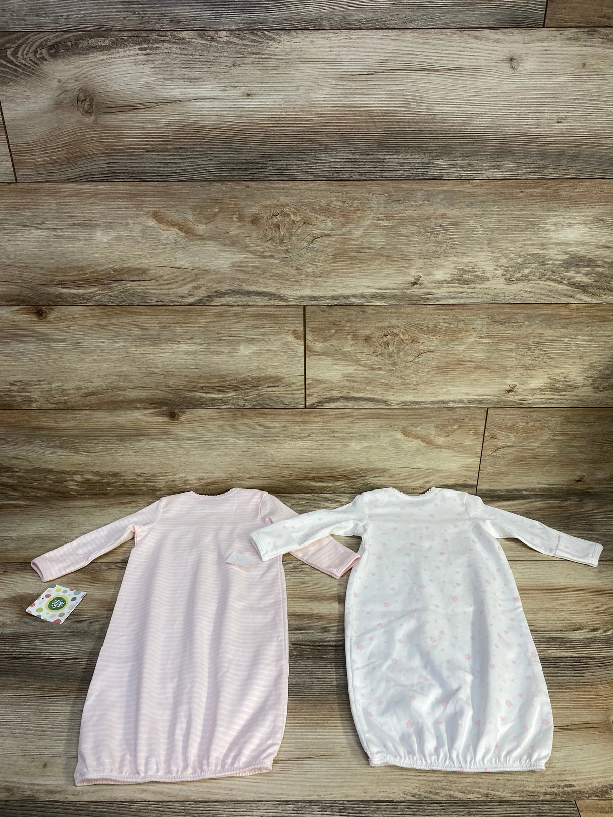 NEW Little Me 2pk Sleep Gowns Pink sz 0-3m