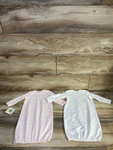 NEW Little Me 2pk Sleep Gowns Pink sz 0-3m