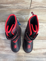 NEW Marvel Spider-Man Light-Up Winter Boots Black sz 1Y