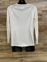 NWOT Gap Maternity Breathe Long Sleeve Shirt White sz Small - Me n Mommy To Be