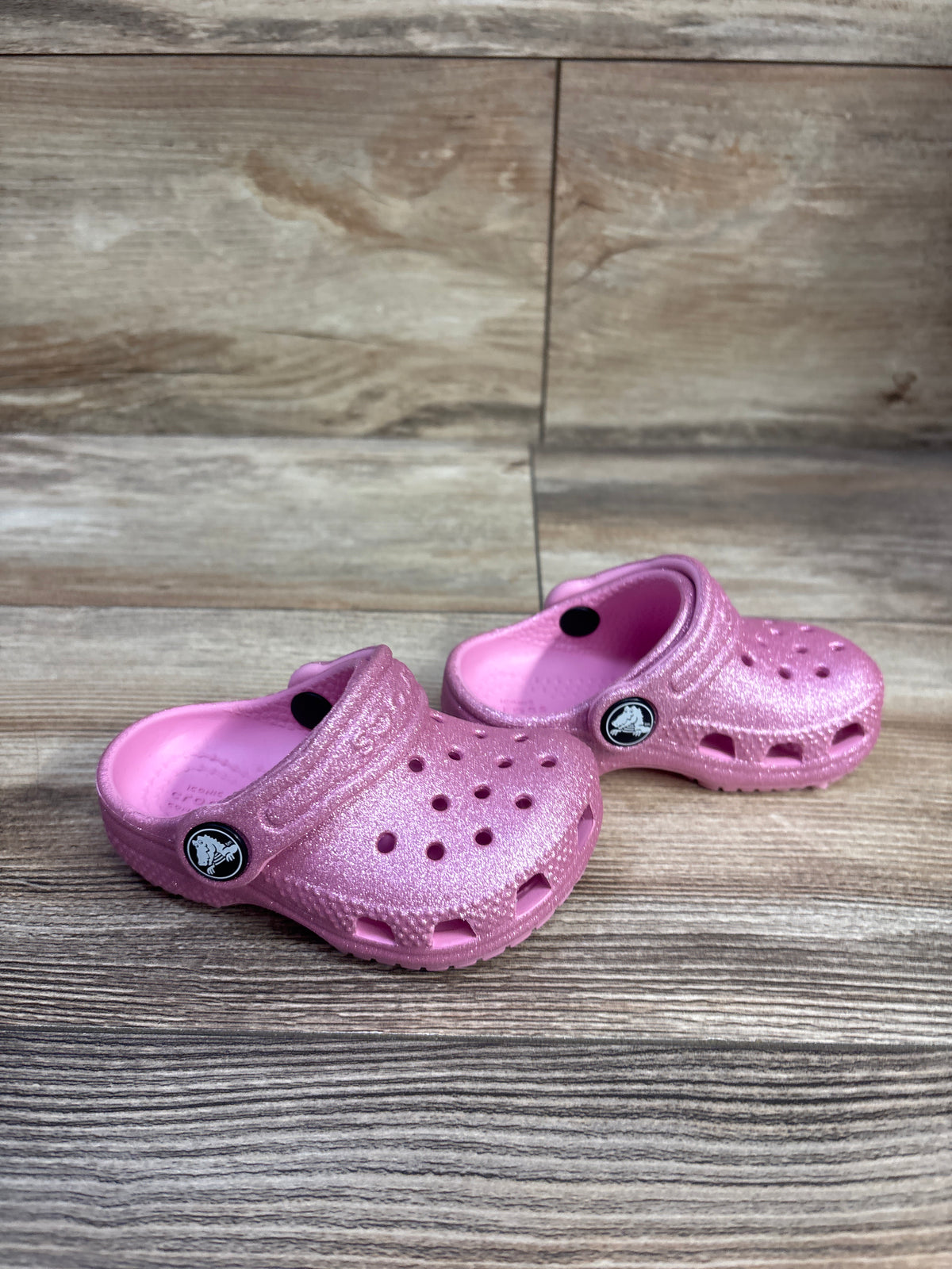 Crocs Glitter Clogs Pink sz 4c