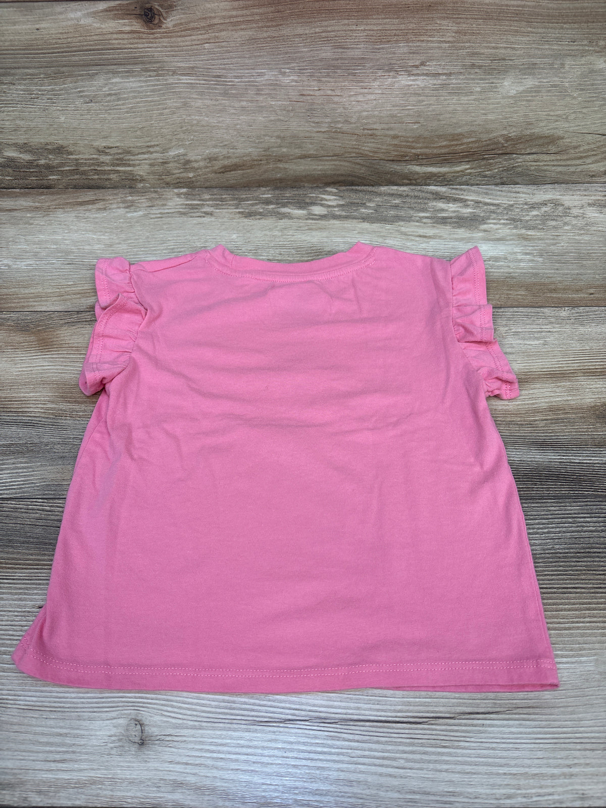 Cat & Jack Reversible Sequin Heart Shirt Pink sz 4/5T