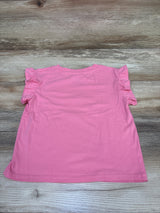 Cat & Jack Reversible Sequin Heart Shirt Pink sz 4/5T