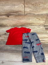 Carter's 2pc Chief Firefighter Shirt & Pants Set Red sz 12m