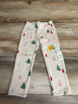 NEW Cat & Jack Ribbed Christmas Tree Jogger Set Cream sz 4T