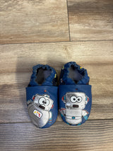 Robeez Robot Soft Sole Shoes Navy sz 4c