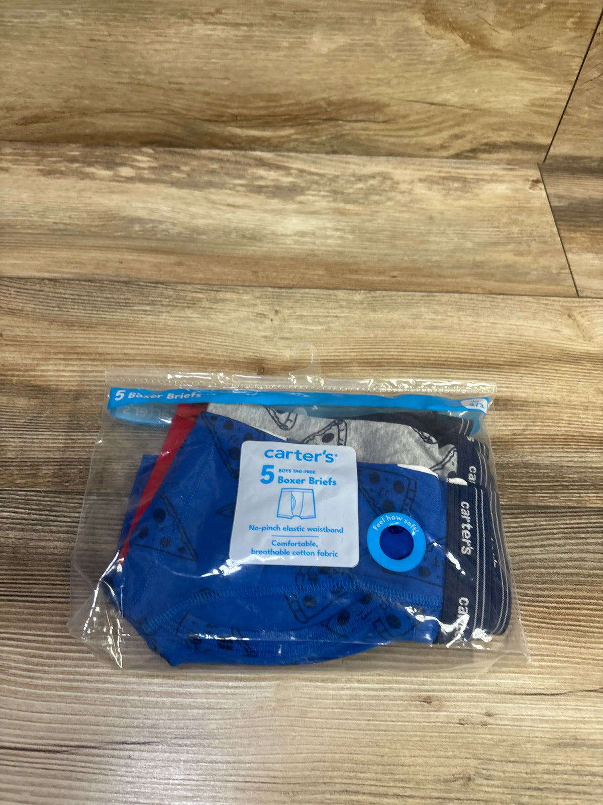 NEW Carter's 5pk Boys' Boxer Briefs Blue sz 2/3T