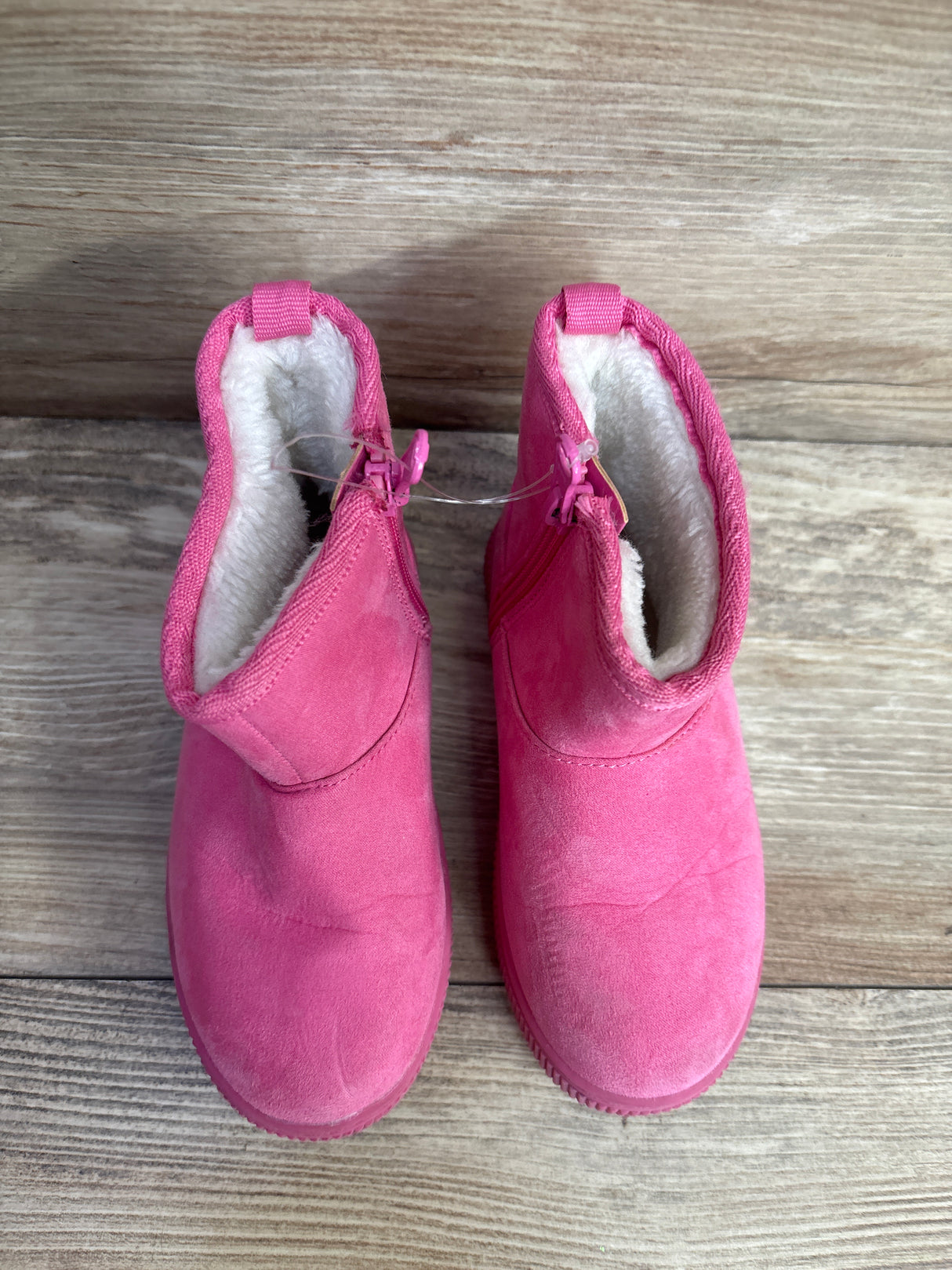 NEW Cat & Jack Arlo Faux Fur Lined Booties Pink sz 9c