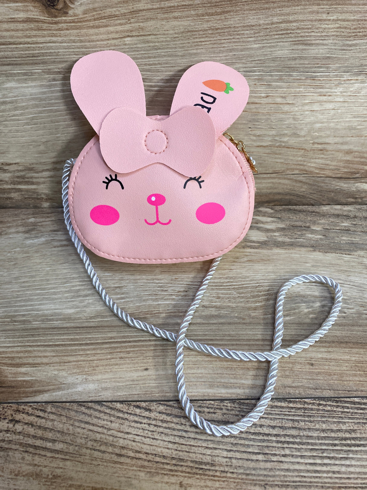 Pink Bunny Small Crossbody Purse