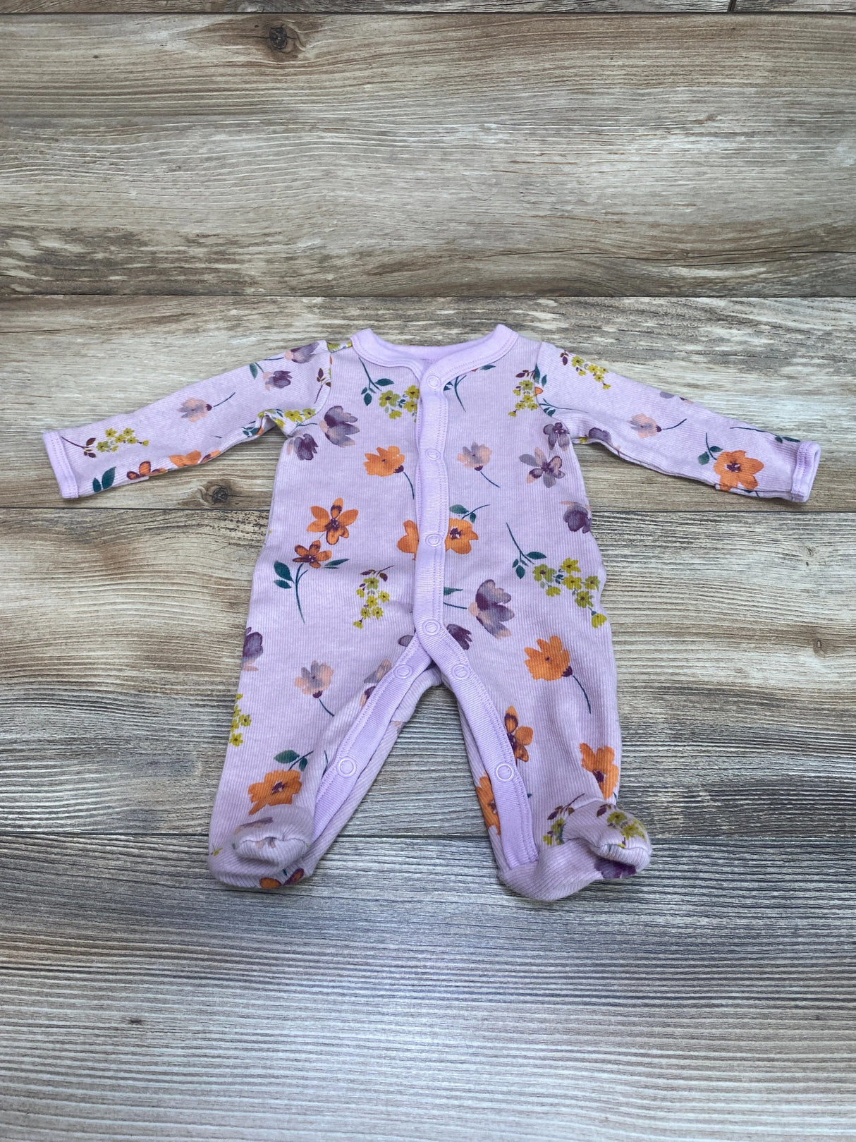 Carter's Floral Sleeper Purple sz Preemie