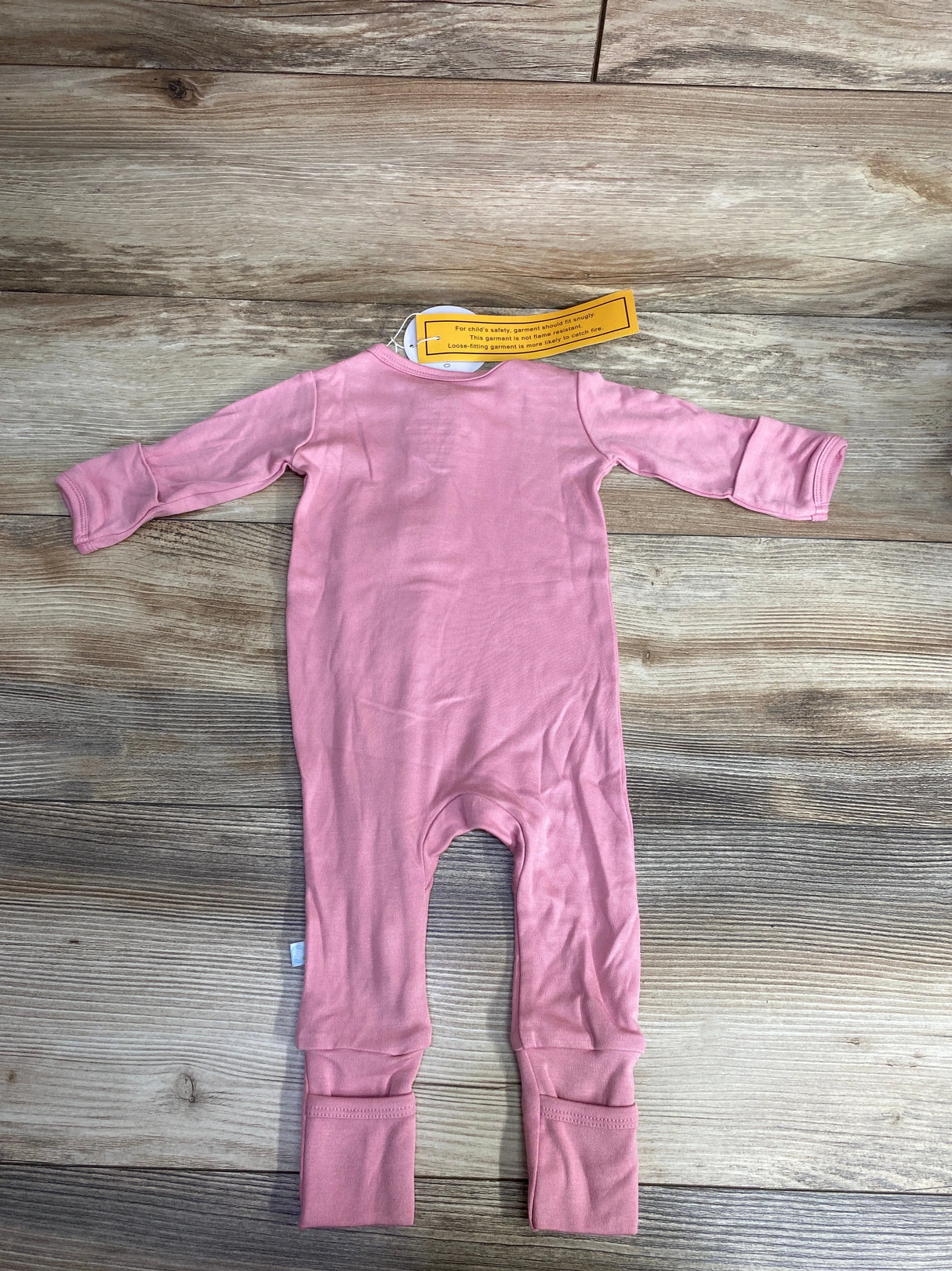 NEW Dreamland Baby Bamboo Pajamas w/ DreamCuffs in Dusty Rose sz 0-3m
