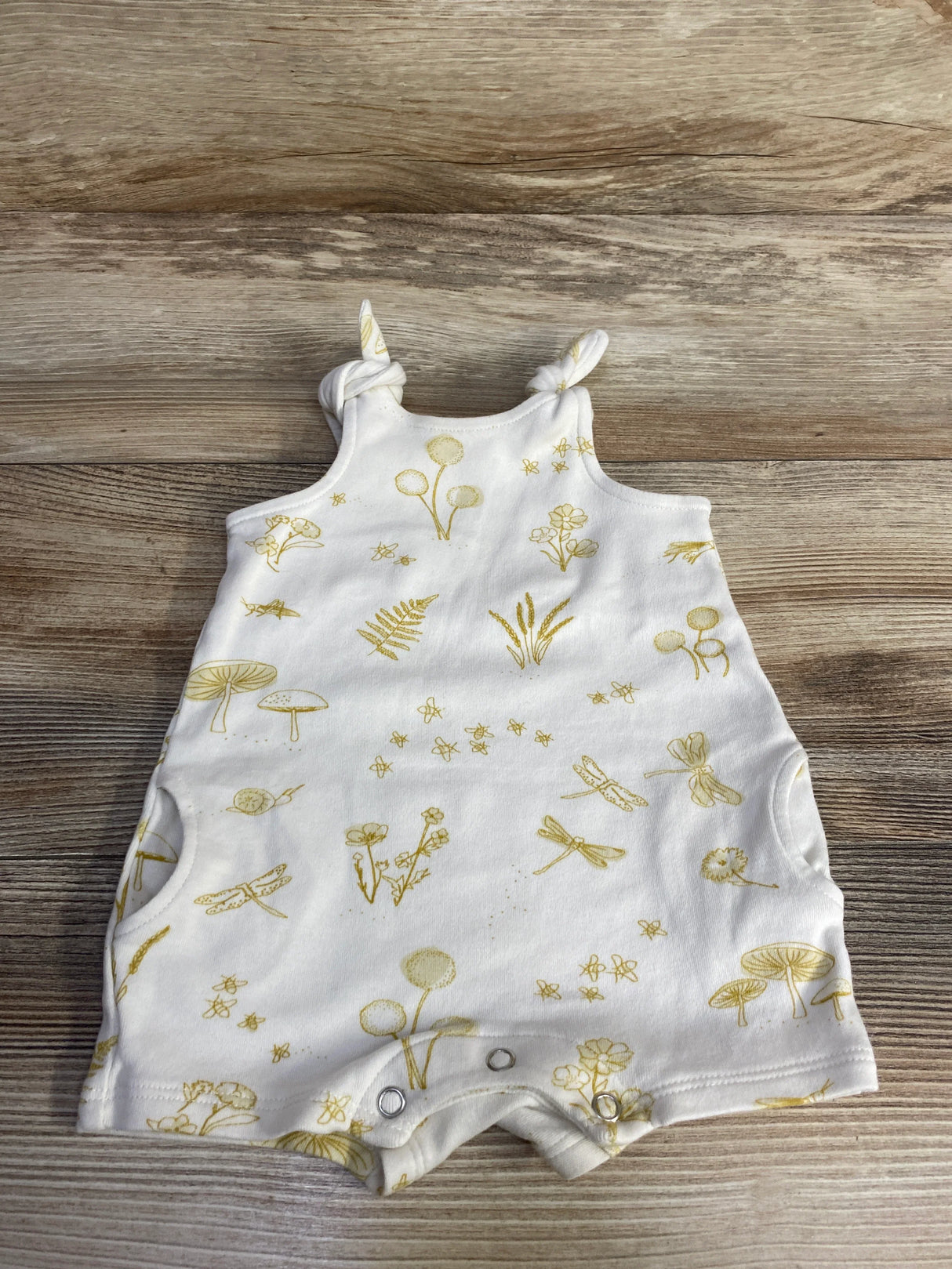 Pehr Tie Shoulder Romper White sz 0-3m - Me n Mommy To Be
