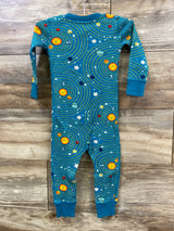 Hanna Andersson Space Sleeper Teal sz 2T
