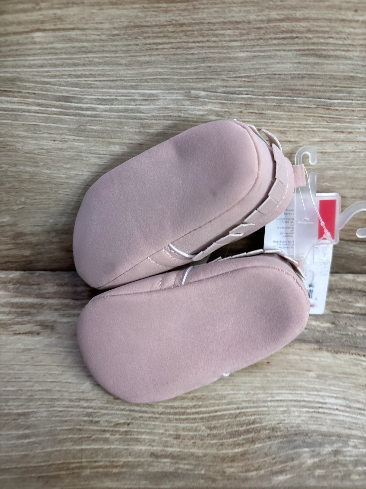 NEW Just One You Bow Moccasins Pink sz 2c
