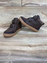 Cat & Jack Double Velcro Haider Sneakers Brown sz 9c