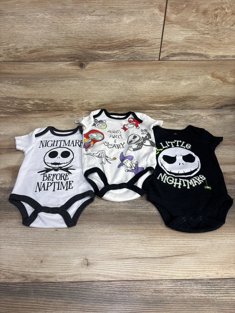 Disney The Nightmare Before Christmas 3pk Bodysuits sz 3-6m - Me n Mommy To Be