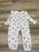 NEW Okie Dokie Waffle Knit Coverall White sz 12m