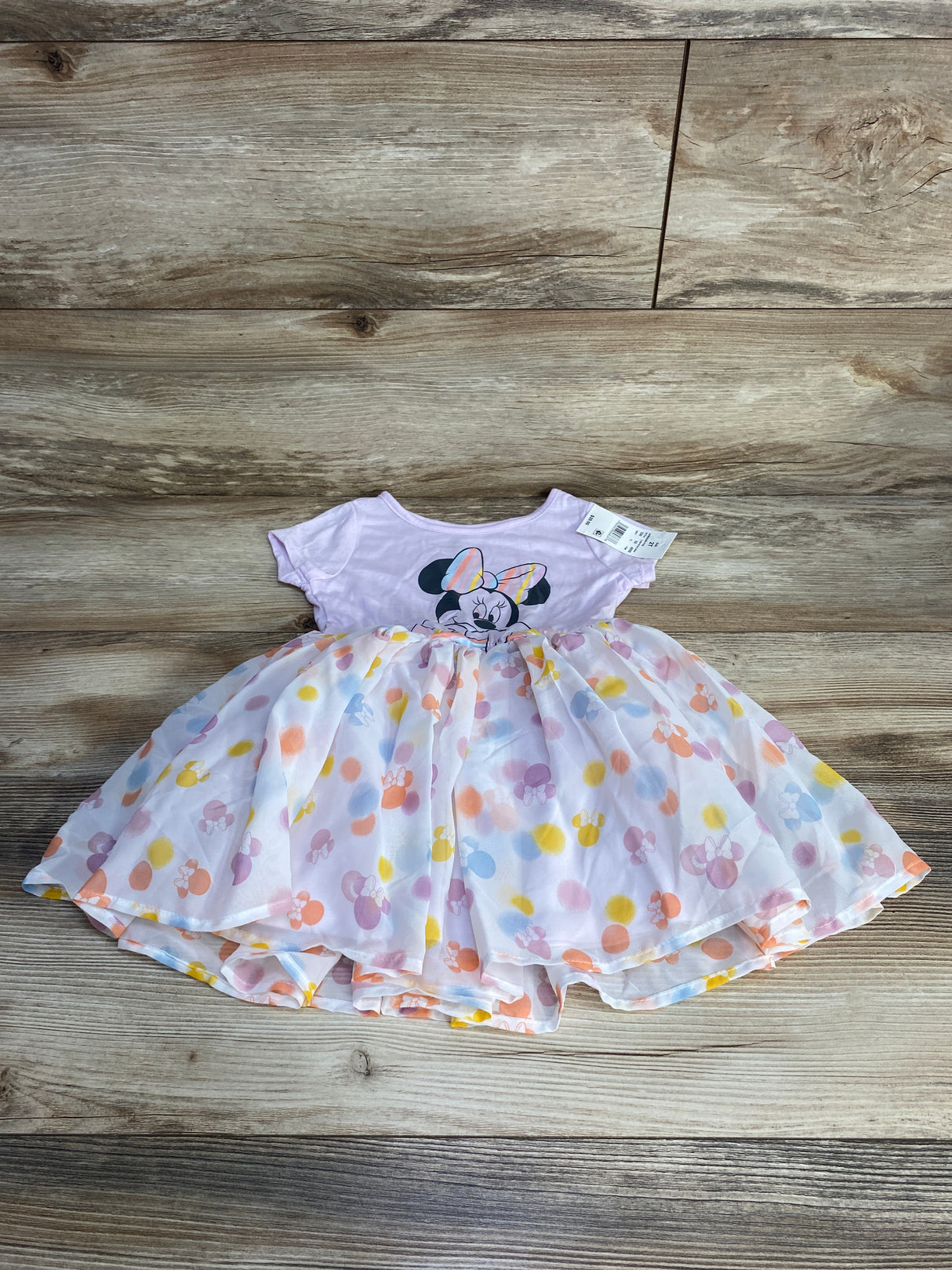 NEW Disney Junior Minnie Mouse Tutu Dress Purple sz 2T