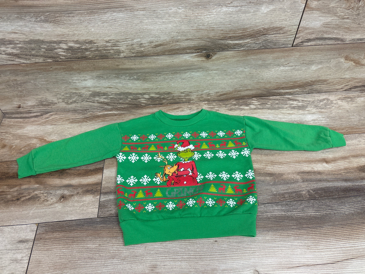 The Grinch Pullover Sweatshirt Green sz 4/5T