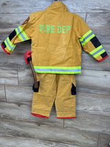 Teetot & Co. 4pc Firefighter Costume Yellow sz 3-4T