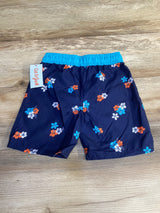 NEW Cat & Jack Floral Swim Trunks Navy sz 5T