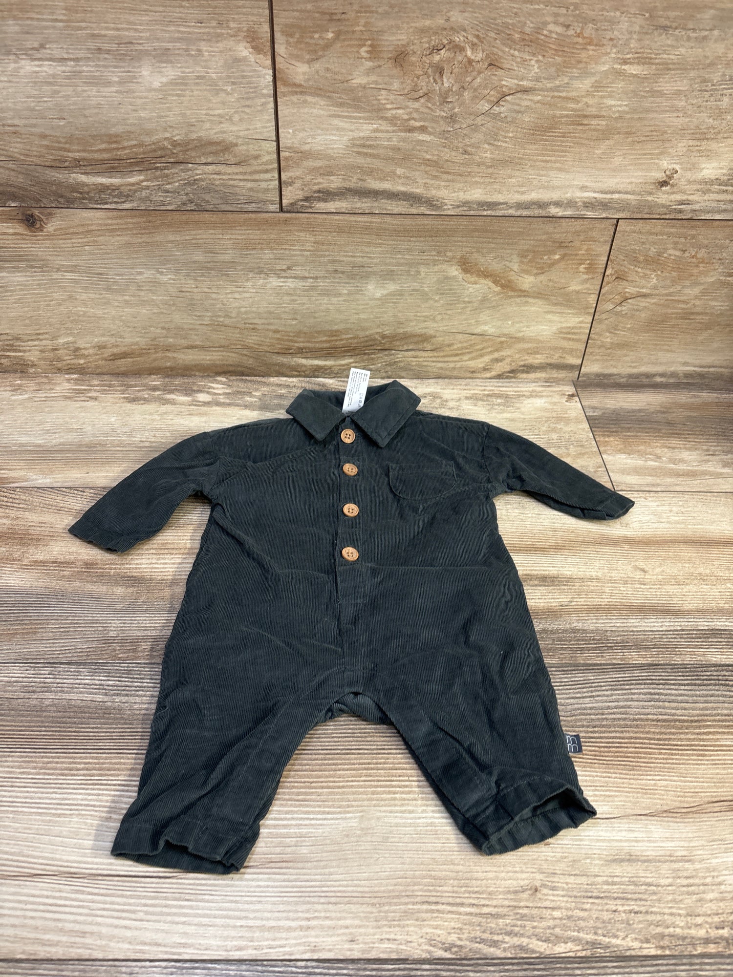 Modern Moments Corduroy Polo Coverall Green sz 0-3m