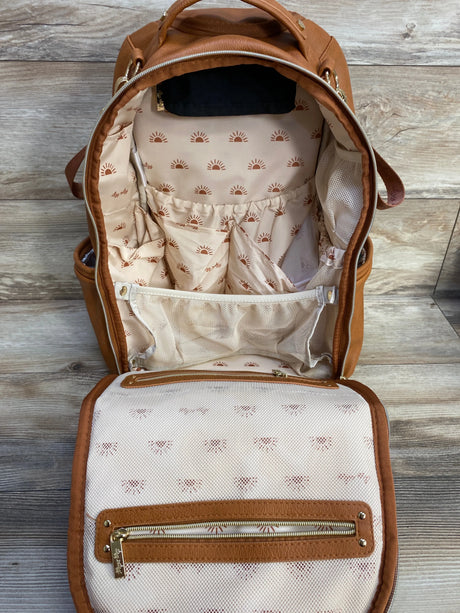 Itzy Ritzy Boss Plus Backpack Diaper Bag, Cognac - Me n Mommy To Be