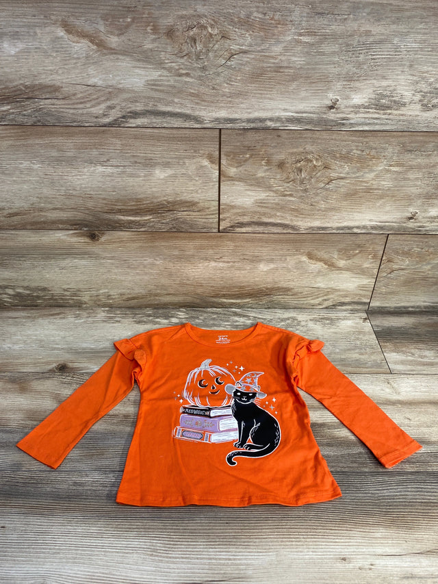 Carter's Cats & Pumpkins Shirt Orange sz 24m - Me n Mommy To Be