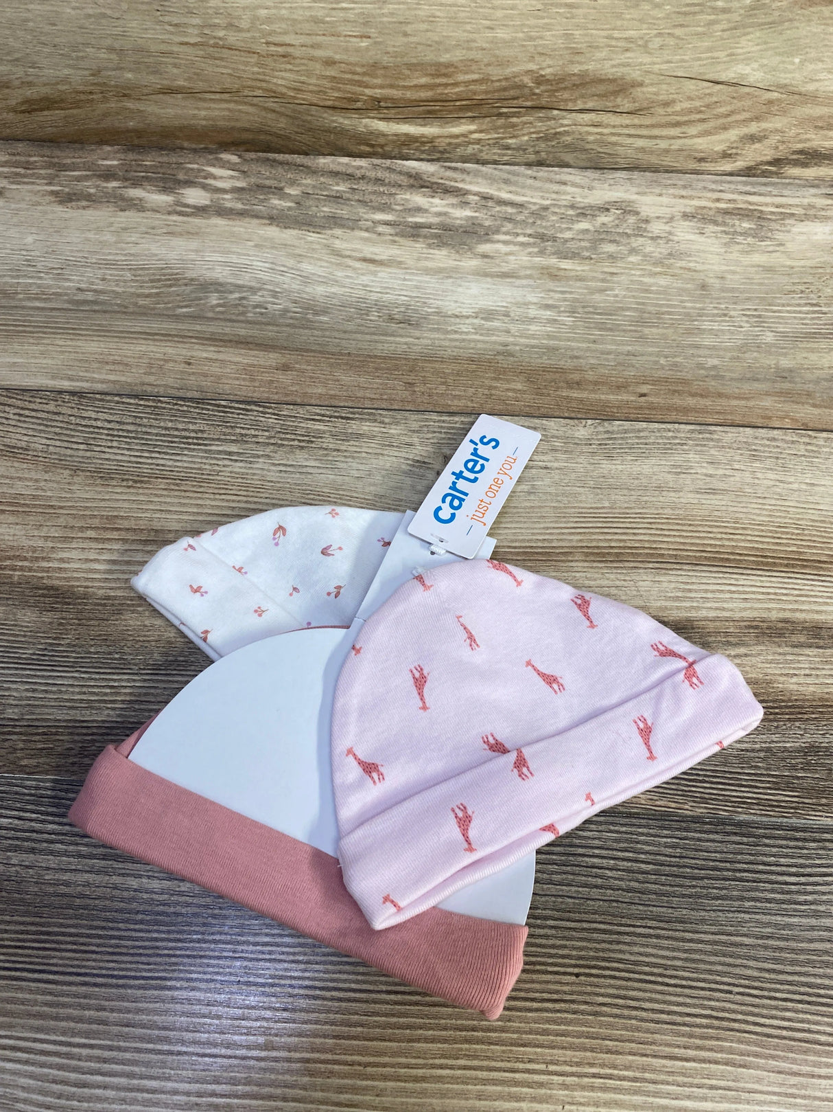 NEW Just One You 3pk Hats Pink sz 0-3m