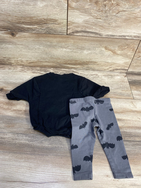 Cat & Jack Bat Romper & Leggings Black sz 0-3m - Me n Mommy To Be