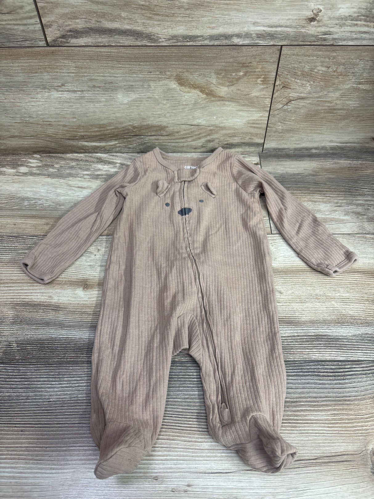 Carter's Ribbed Sleeper Brown sz 3m