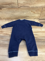 Izod Sweater Knit Coverall Navy sz 3/6m