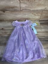 NEW Bluey and Bingo Lilac Purple Floral Satinet and Tulle Nightgown sz 2T