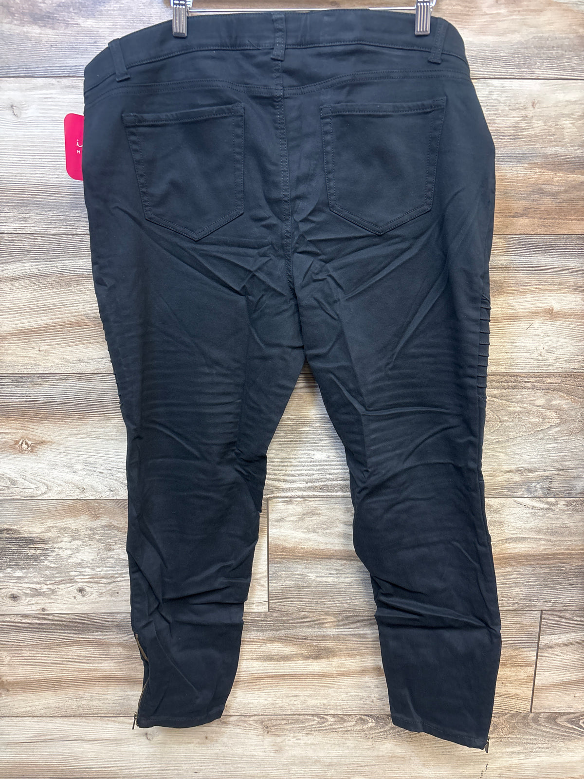 NEW Isabel Maternity Side Panel Utility Jeggings Black sz 16/XL