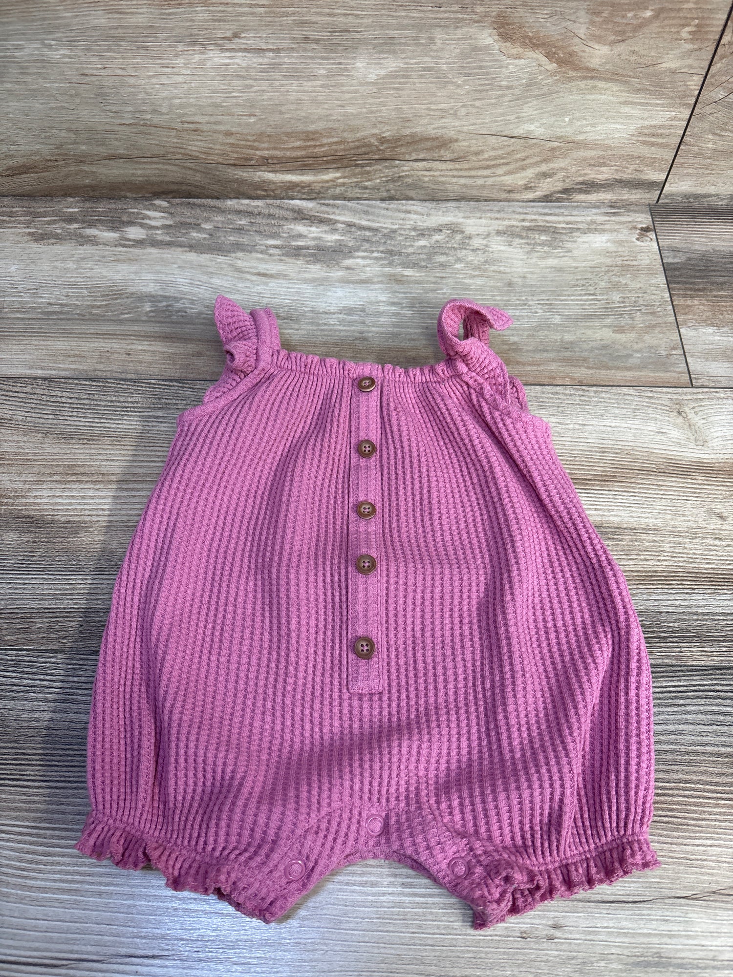 Just One You Knit Henley Shortie Romper Pink sz 3m