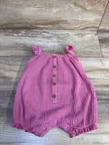 Just One You Knit Henley Shortie Romper Pink sz 3m