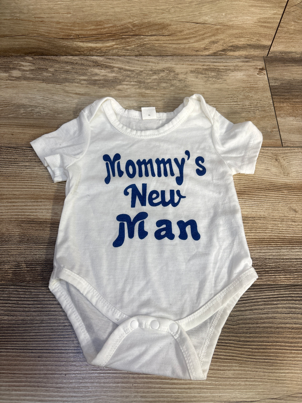 Shein Mommy's New Man Bodysuit White sz 1-3m