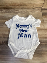 Shein Mommy's New Man Bodysuit White sz 1-3m