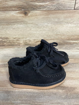 Baby Gap Vegan Suede Sherpa-Lined Loafers Black sz 7c