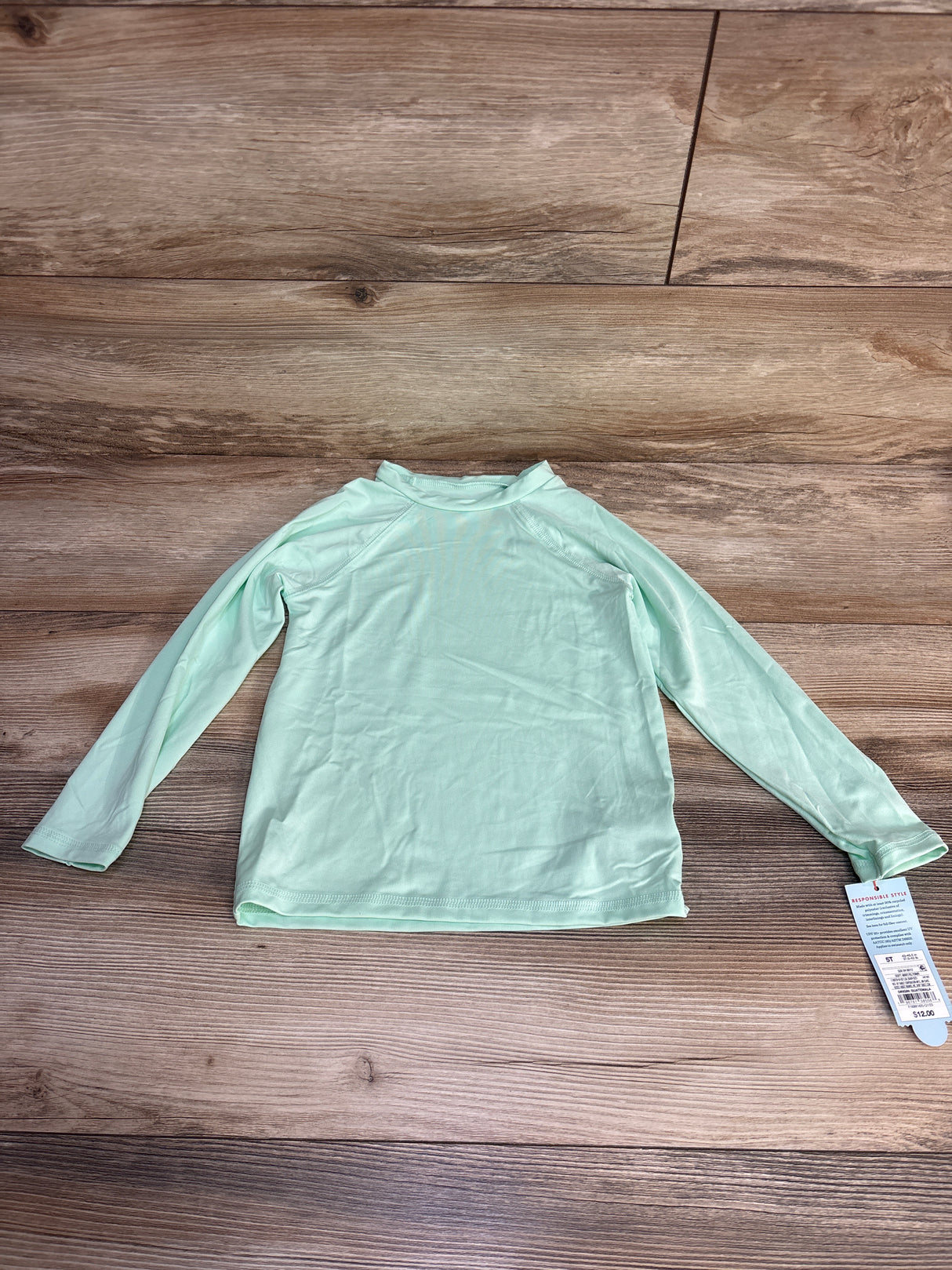 NEW Cat & Jack Rashguard Shirt Mint sz 5T