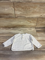 Zara Knit Henley Shirt Ivory sz 3-6m