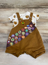 Disney Pixar Up Russell Wilderness Overall Set Cream sz 3m