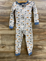 Carter's Dinosaur Sleeper White sz 5T