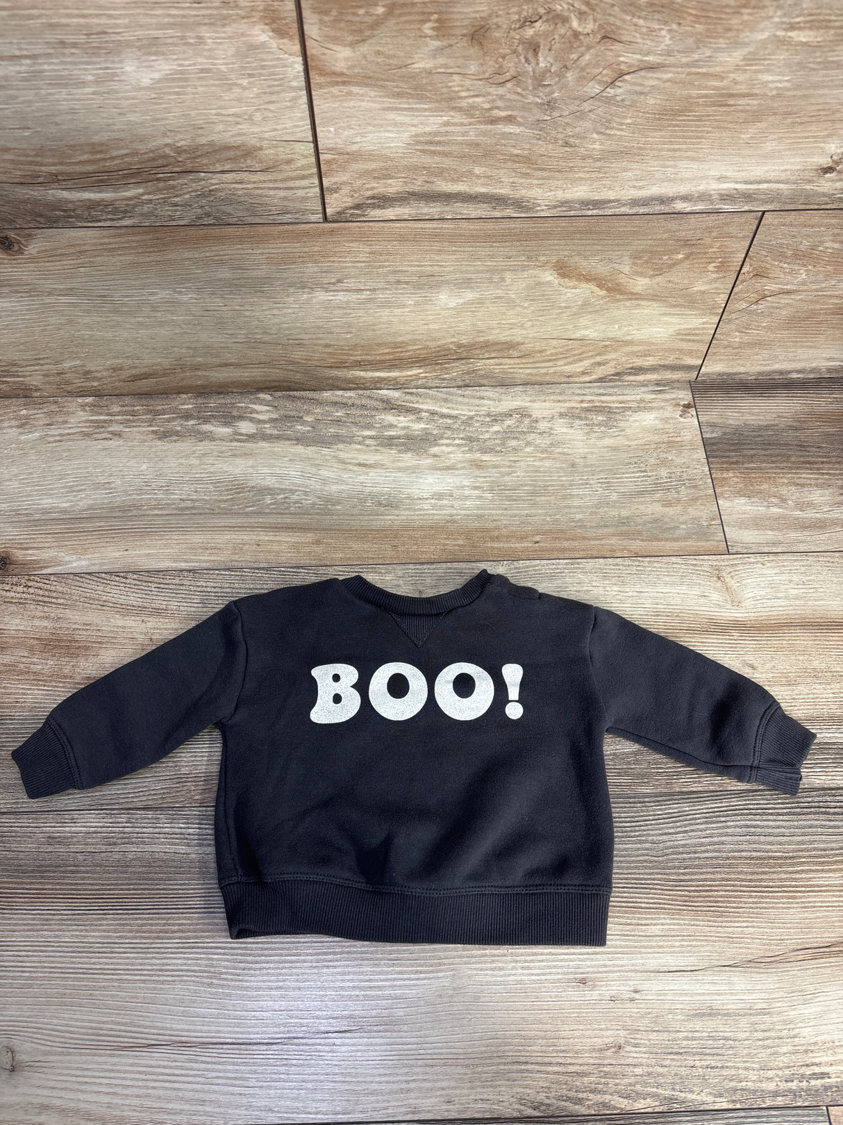 Little Co. 'Boo!' Pullover Sweatshirt Grey sz 3m