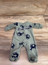 Carter's Little Brother Blanket Sleeper Green sz Preemie